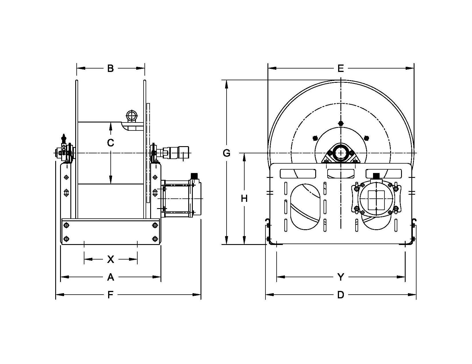 Dimensions for 6000 Series