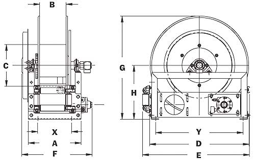 Dimensions for AG600 Series