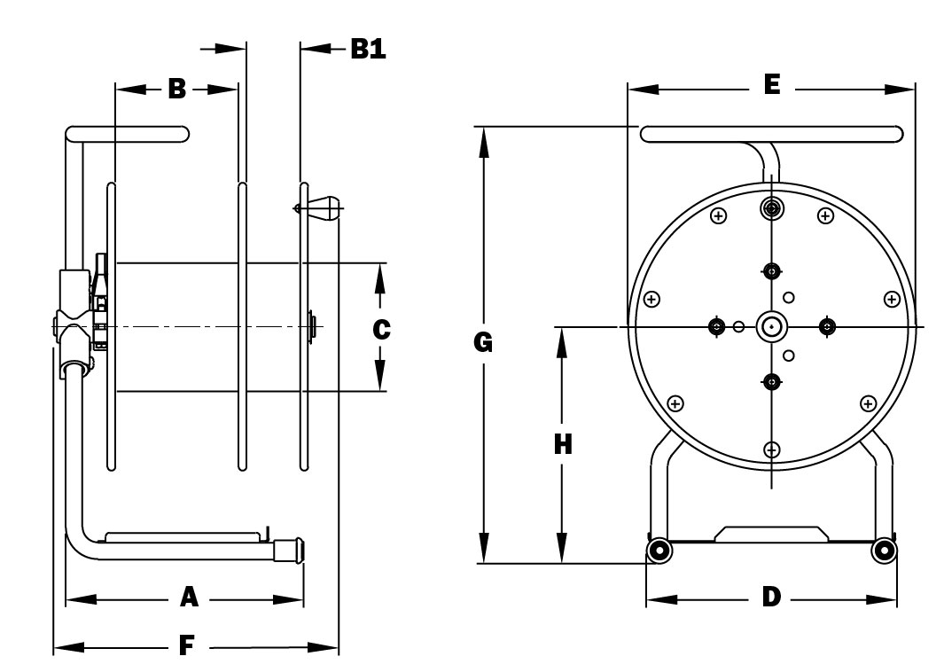 Dimensions for AVX-100 Series