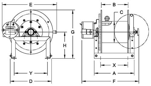 Dimensions for F4100 Series