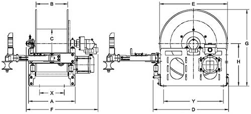 Dimensions for PBGMB Series