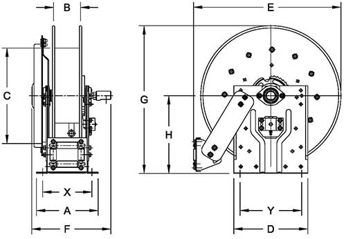 Dimensions for SSN700 Series