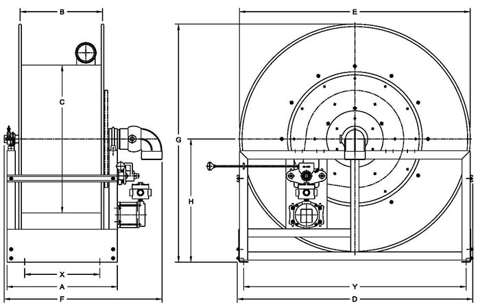 Dimensions for V-4 Inch Series