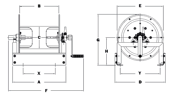 Dimensions for VAC-4000 Series